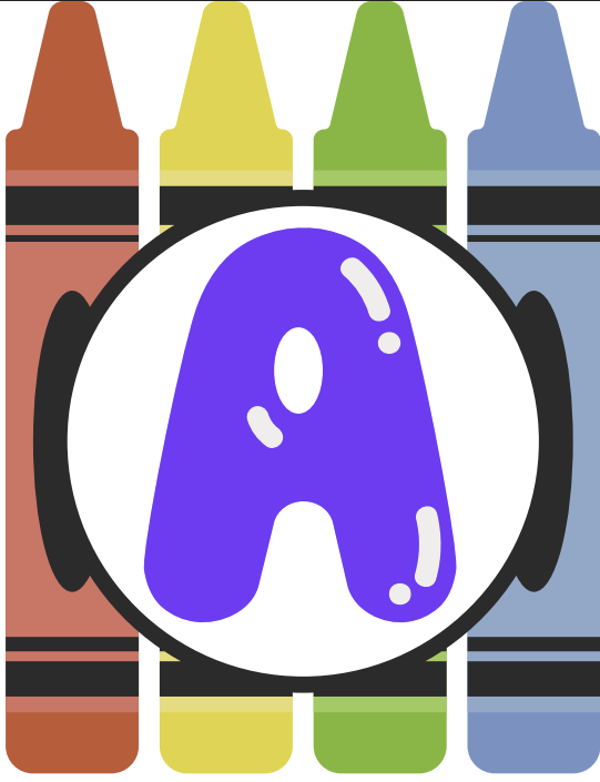 Abecedario de crayolas