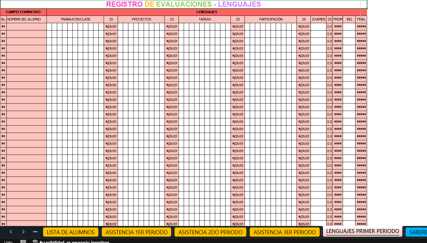 Formato de asistencia y evaluación anual